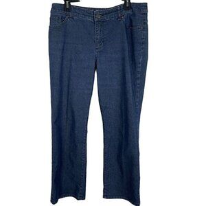 Chico's Platinum Women Mid Rise Straight Dnime Jeans Size 2